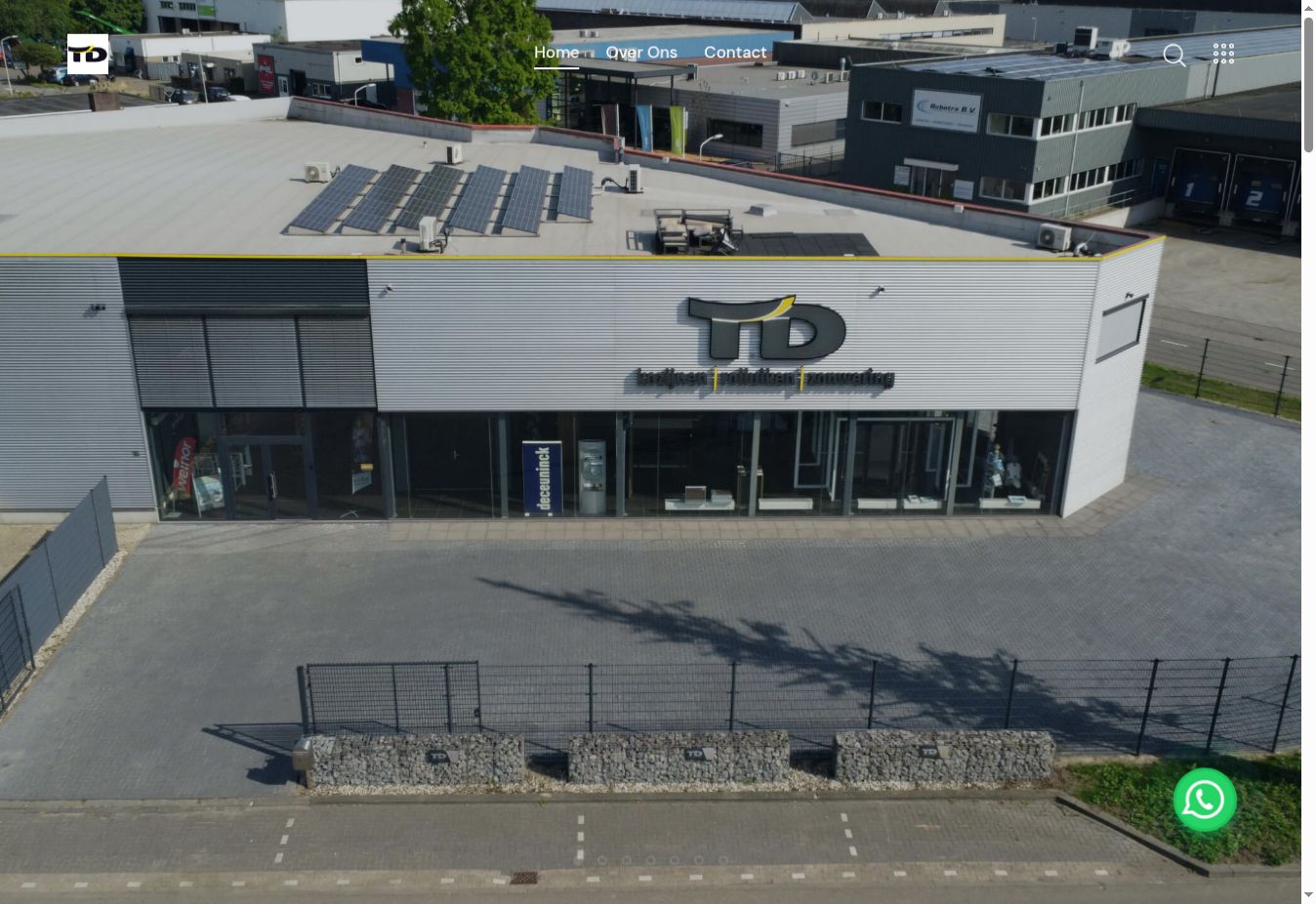 Homepage van TD Roosendaal